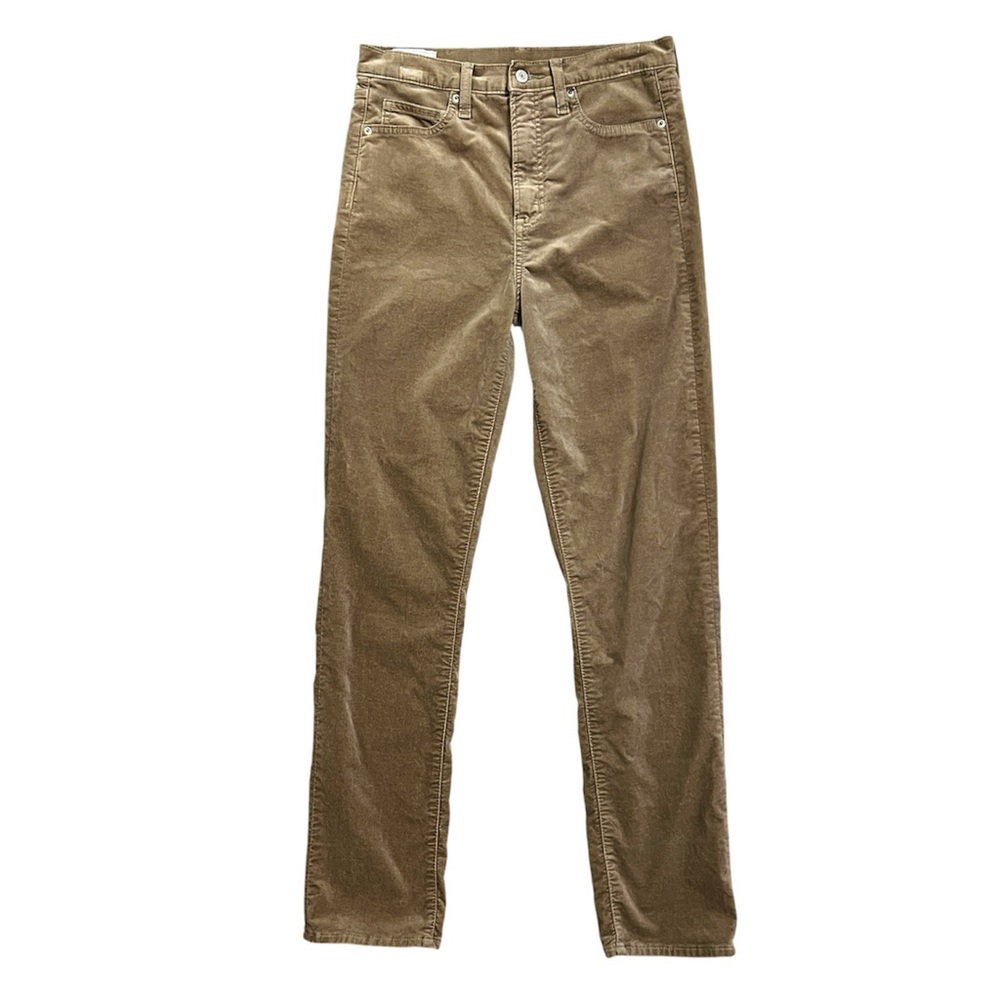 GAP Women’s Tan Tall Vintage Slim High Rise Pants Corduroy Velvet Feel Jeans 8T
